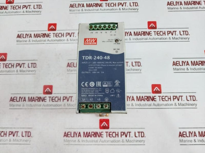 Mean Well Tdr-240-48 Switching Power Supply 48V 5A 240W 380-480Vac