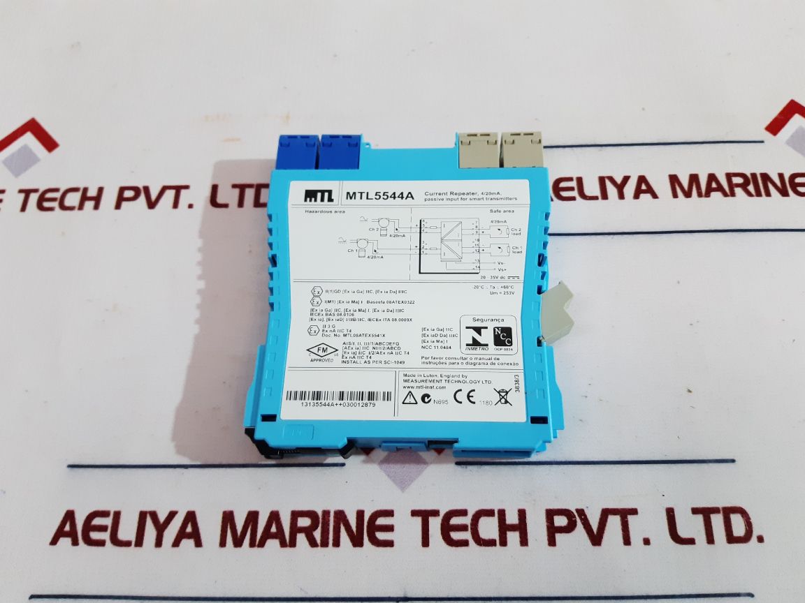 Measurement Technology Mtl5544A Current Repeater, 4/20Ma Passive Input