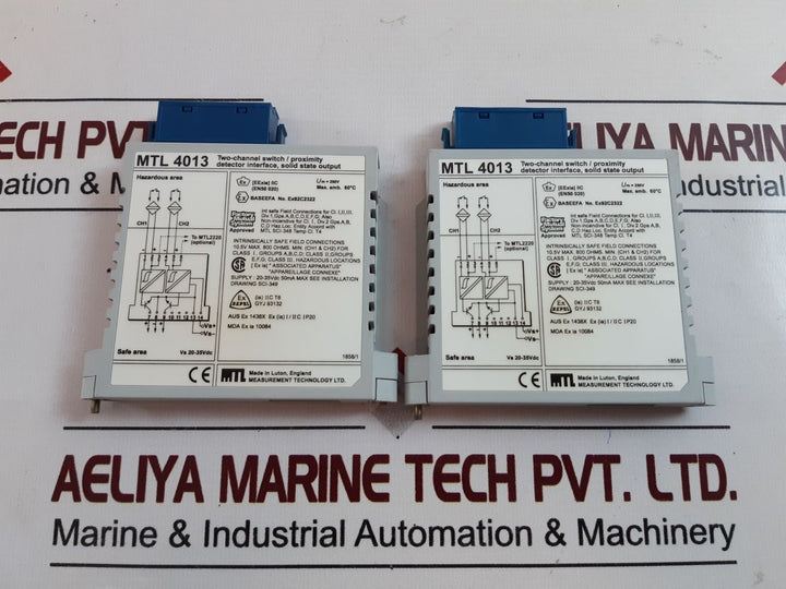 Measurement Technology Mtl4013 Two-channel Proximity Detector
