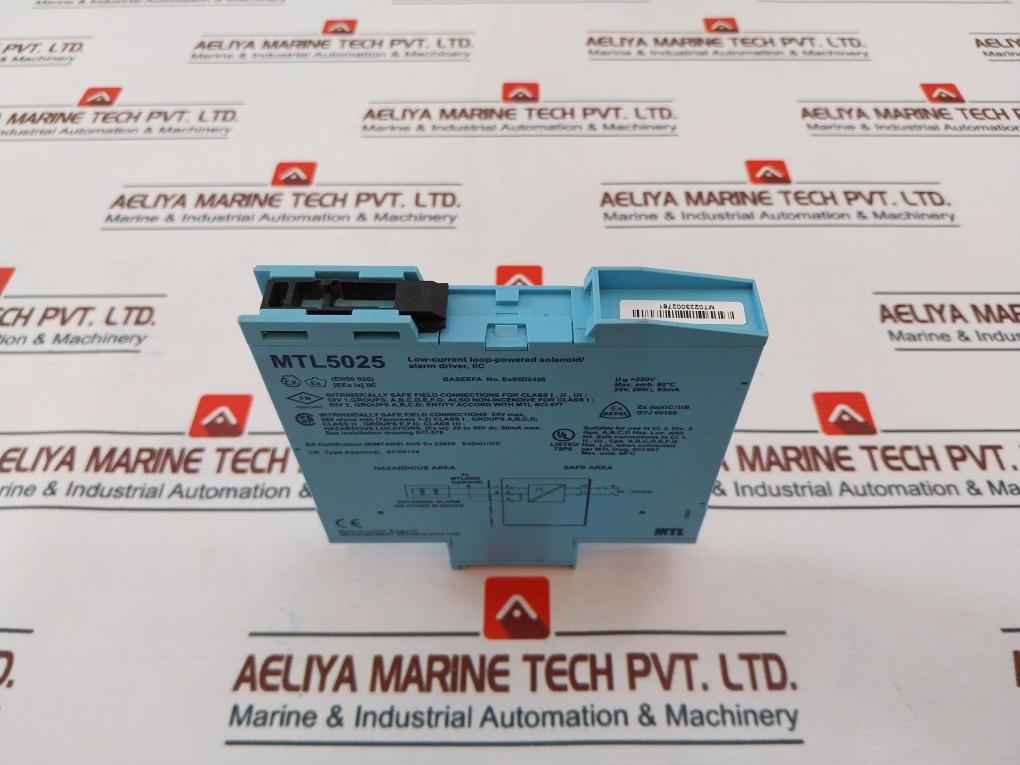 Measurement Technology Mtl5025 Low-current Loop-powered Solenoid/ Alarm Driver
