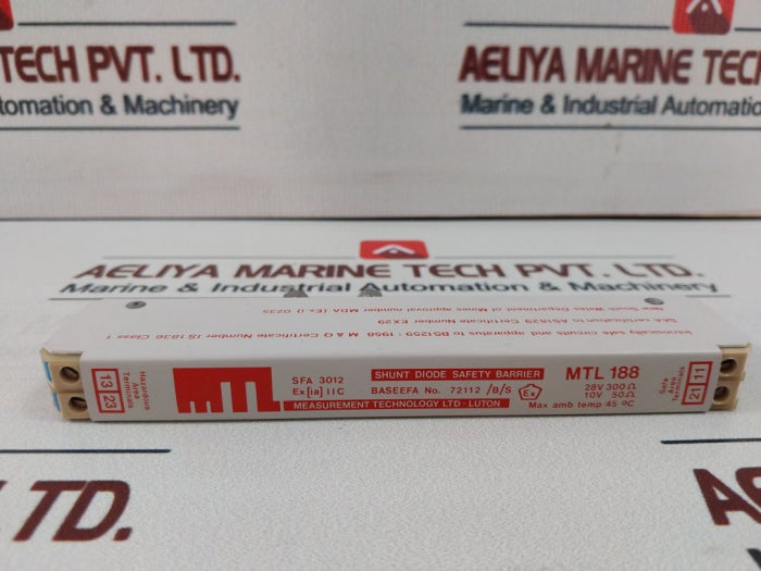 Measurement Technology Mtl 188 Shunt Diode Safety Barrier