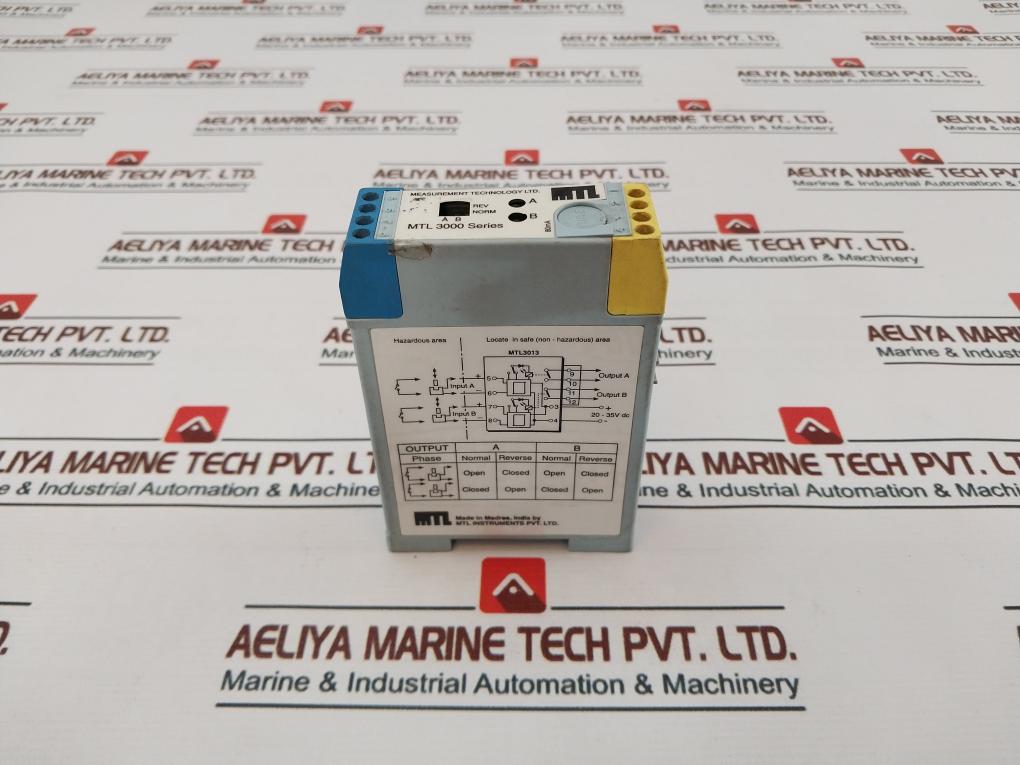 Measurement Technology Mtl 3013 2-channel Switch/Proximity Detector Relay 250V