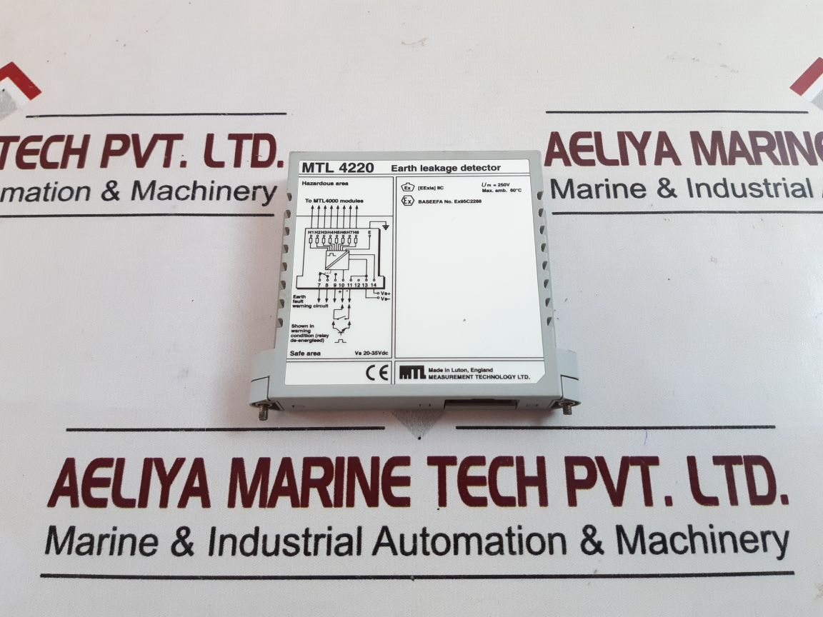 Measurement Technology Mtl 4220 Earth Leakage Detector Vs 20-35 Vdc
