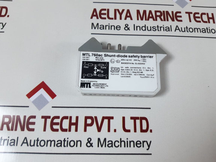 Measurement Technology Mtl 760Ac Shunt-diode Safety Barrier
