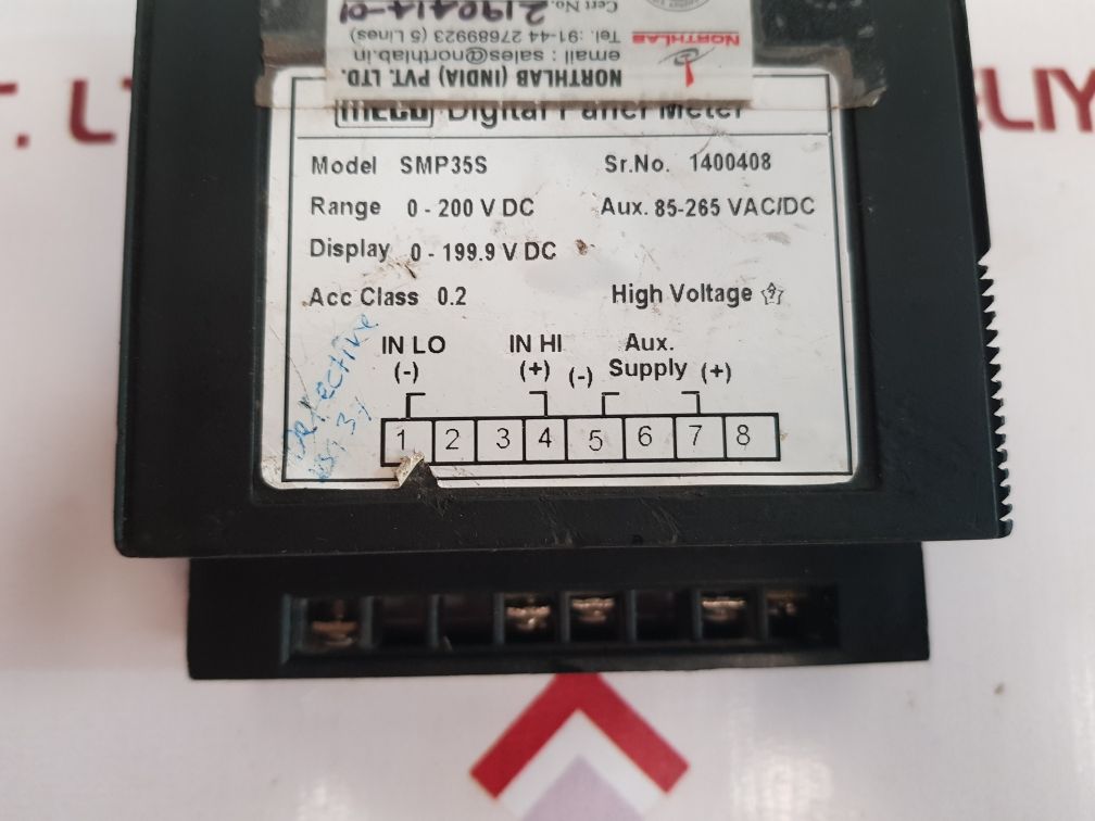 Meco SMP35S Digital Panel Meter 0-200V DC 0.2