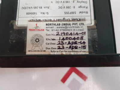Meco SMP35S Digital Panel Meter 0-200V DC 0.2