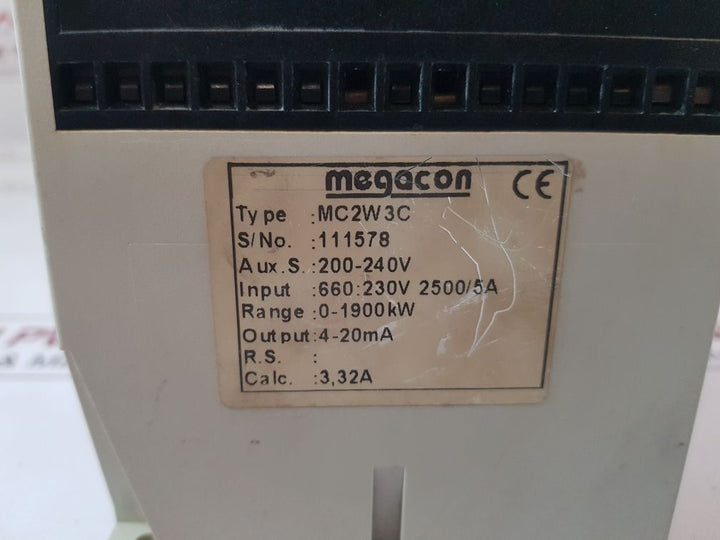 Megacon Mc2W3C Power Transducer 0-1900 Kw