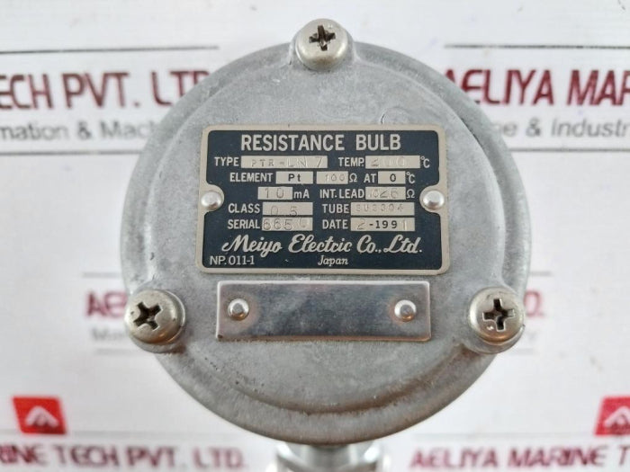 Meiyo Electric Ptr-in7 Resistance Bulb Temp. 200'c Sus304 Np.011-1