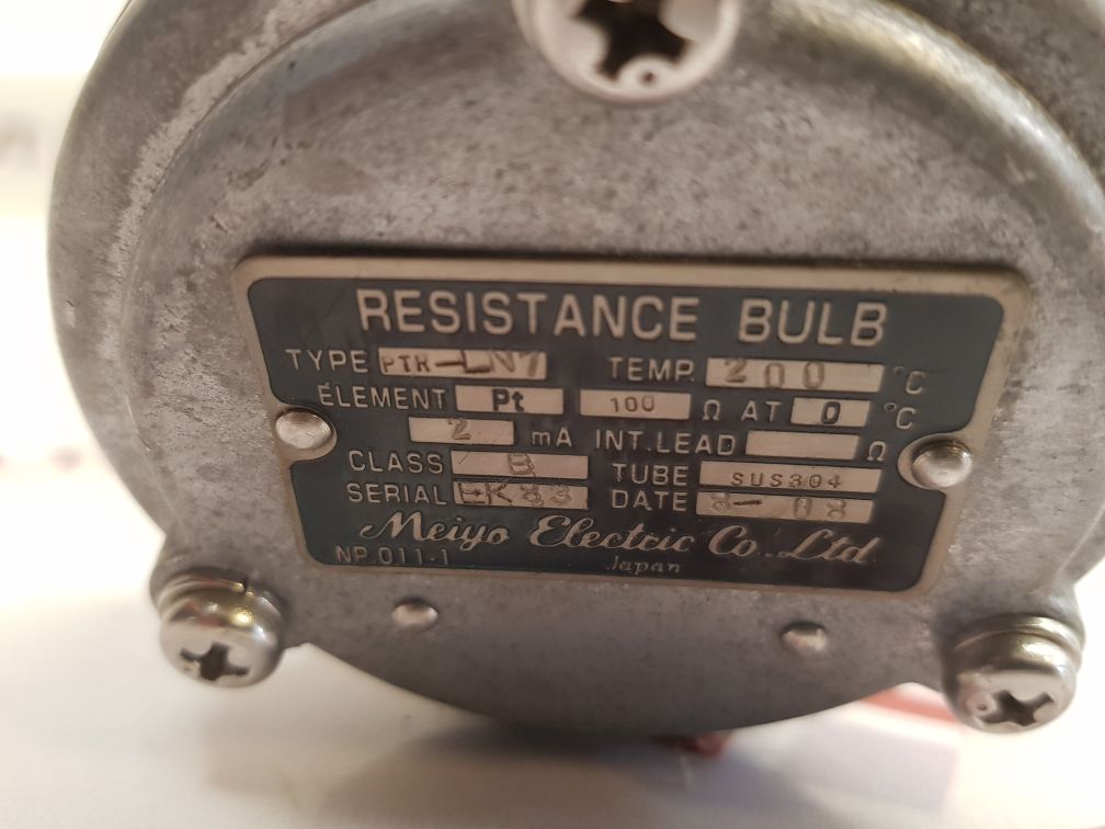 Meiyo Electric Ptr-ln7 Resistance Bulb used