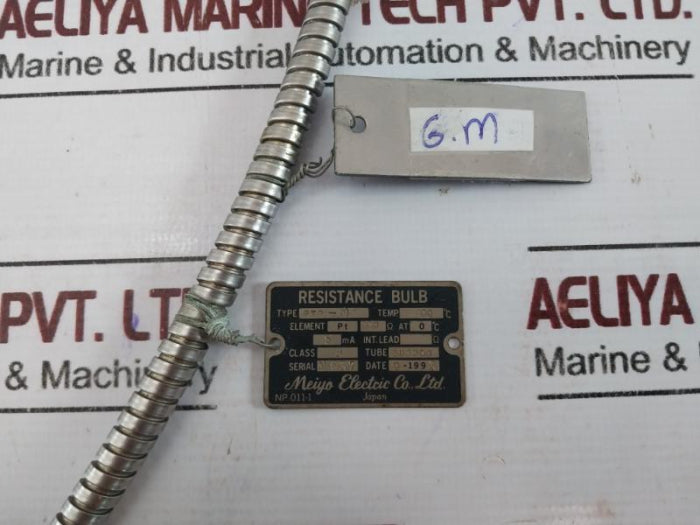 Meiyo Electric Ptr-m Resistance Bulb Pt 100 Class B 100°C, Tube: Su3304