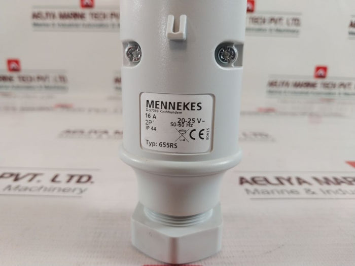Mennekes 655RS 16A 2P Industrial Power Plug 20-25V AC