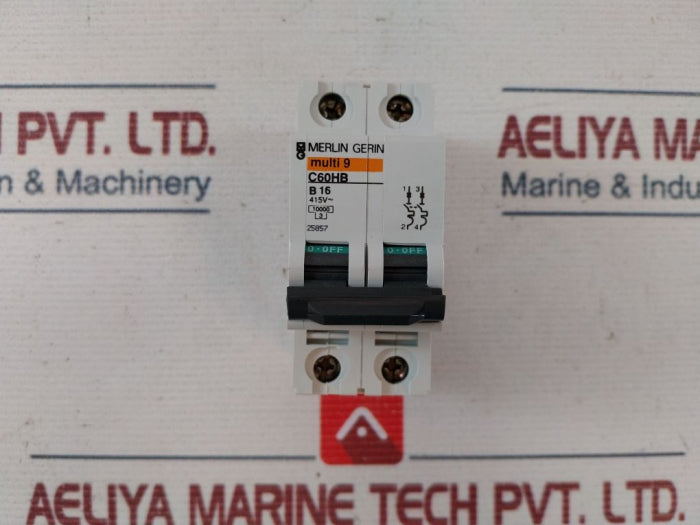Merlin Gerin C60Hb B16 Circuit Breaker 415V Ac 800130-0027, 200-1702