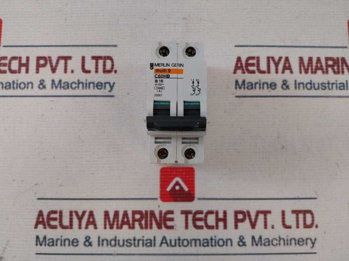 Merlin Gerin C60Hb B16 Circuit Breaker 415V Ac 800130-0027, 200-1702