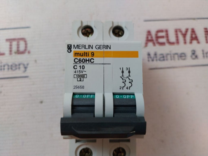 Merlin Gerin C60Hc Circuit Breaker 415V~