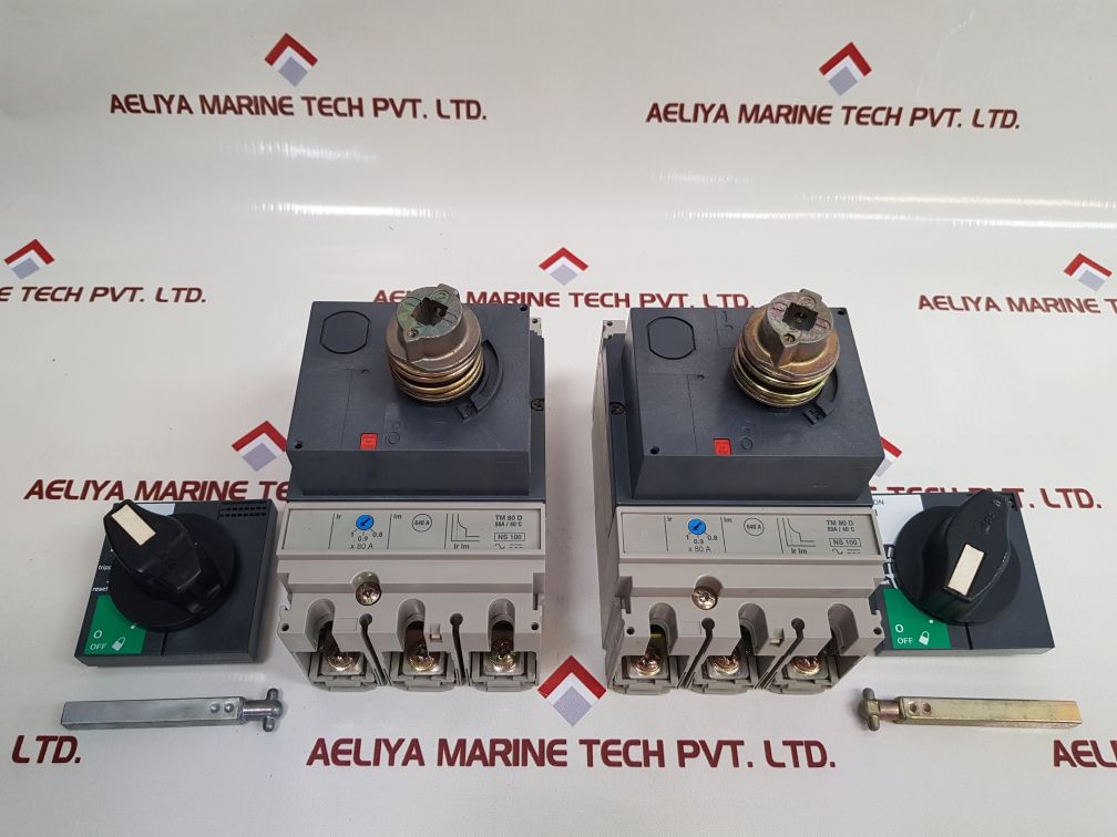 Merlin Gerin Ns100-160-250 N/H/Na Circuit Breaker Tm 80 D