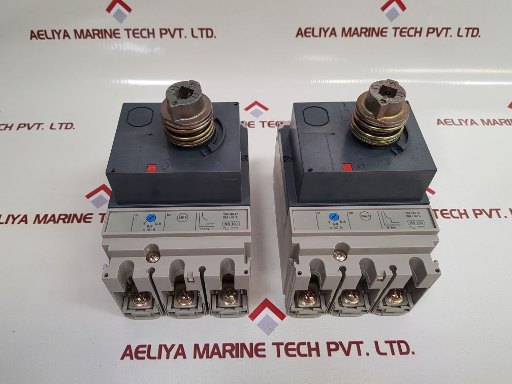 Merlin Gerin Ns100-160-250 N/H/Na Circuit Breaker Tm 80 D