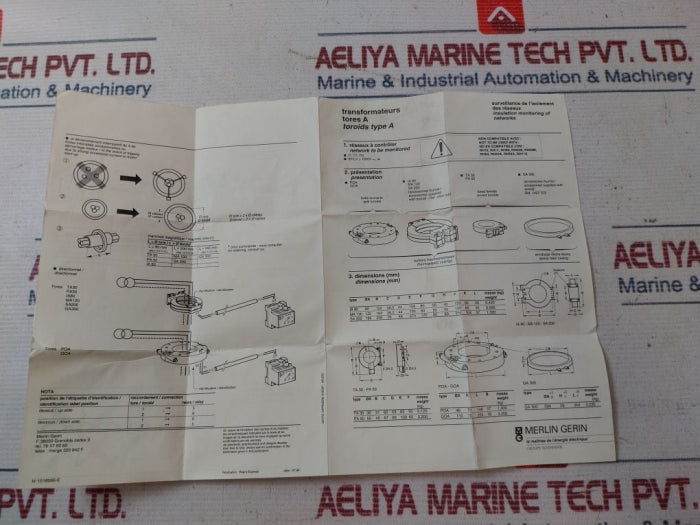 Merlin Gerin Tore Ta 30 Transformer