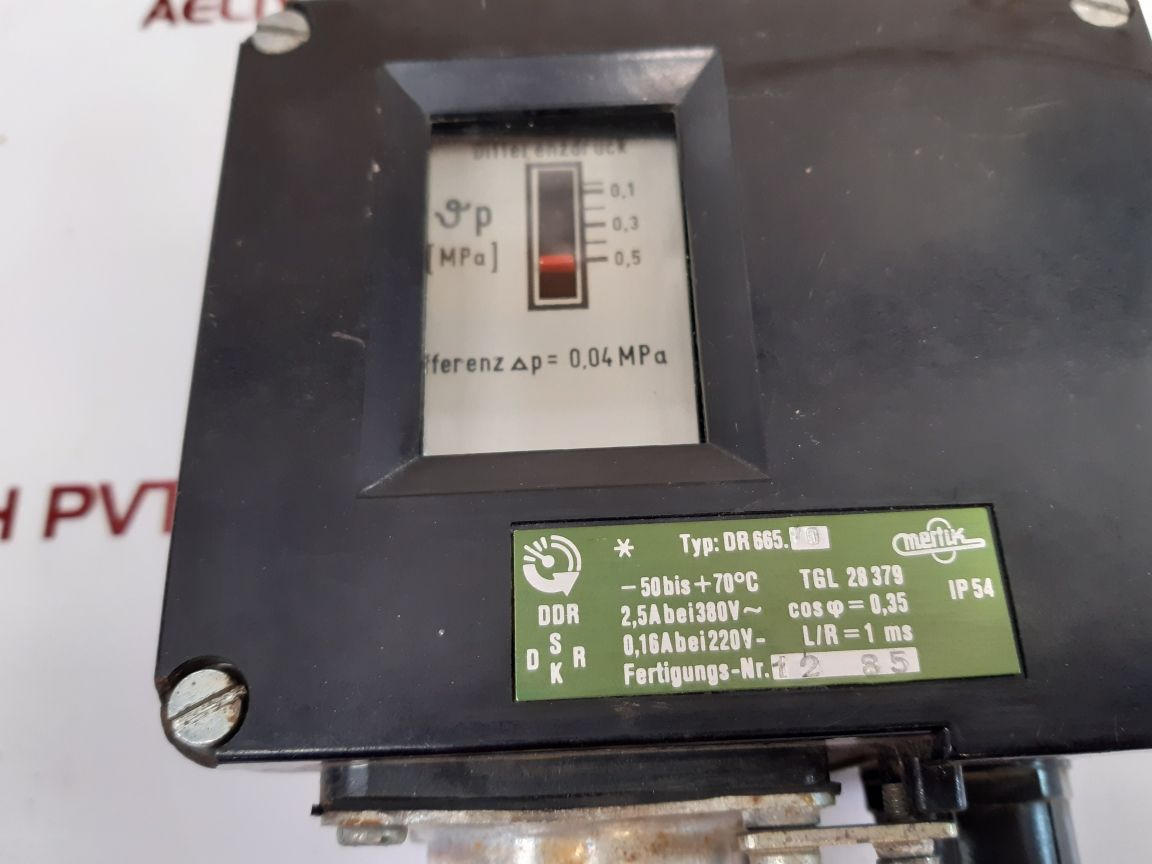 Mertik Dr 665.10 Pressure Switch