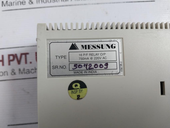Messung 16 P/F Relay O/P Plc 750Ma 220V Ac 4587H-0
