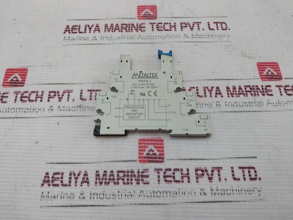 Metaltex Prt8-1 Relay Base 6A-250V