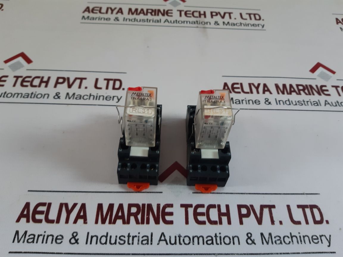 Metaltex Tna4Ra3 Relay With Socket 5A 250Vac