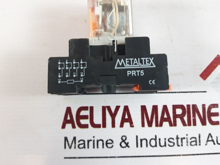 Metaltex Tna4Ra3 Relay With Socket 5A 250Vac