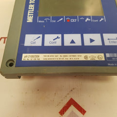 Mettler toledo ph 2100 e transmitter panel