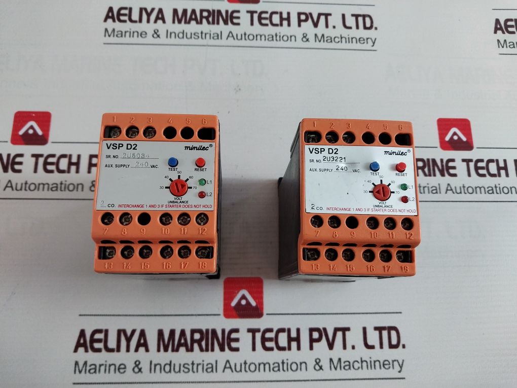Minilec Vsp D2 Phase Failure Relay 240 Vac