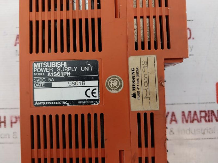 Mitsubishi Electric A1S61Pn Melsec Input Output Power Supply Unit 100-240Vac 5Vdc 5A