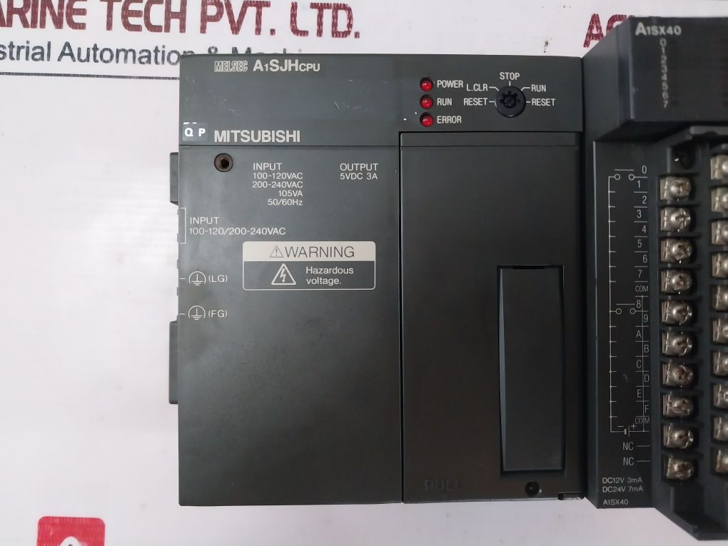 Mitsubishi Electric A1Sjhcpu Cpu Unit 100-120/200-240Vac