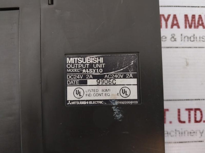 Mitsubishi Electric A1Sy10 Output Unit Dc24V Ac240V 2A Mec-37Av-0