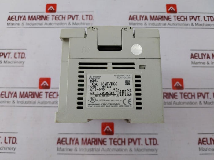 Mitsubishi Electric Fx3U-16Mt/Dss Melsec Programmable Controller 24Vdc 25W Max