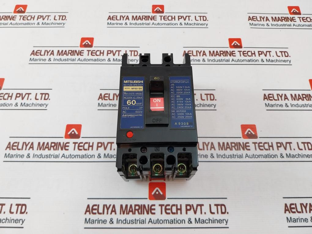 Mitsubishi Electric Nf60-sh No-fuse Circuit Breaker 220V