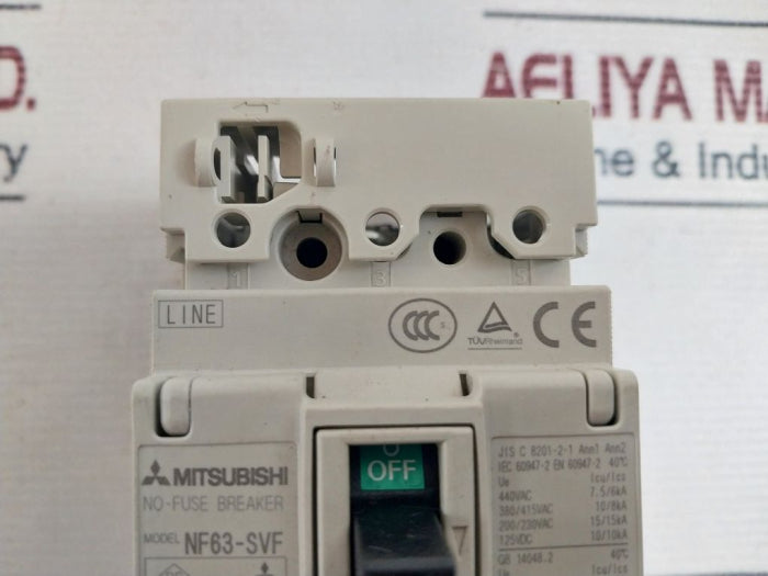 Mitsubishi Electric NF63-SVF No-Fuse Breaker 3 Pole 5A CAT A AC200V 50/60Hz
