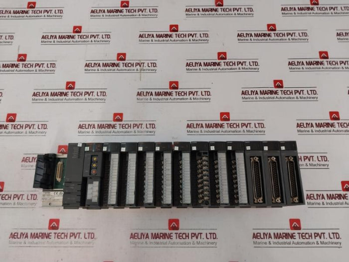 Mitsubishi Electric Q312Db, Q02Ucpu, Qj61Bt11N, Qx80, Qy80, Qx81 Plc Module Rack