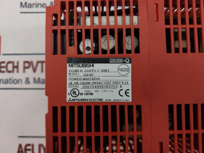 Mitsubishi Electric Q64P Power Supply Module Installation Slot Unit 160Va