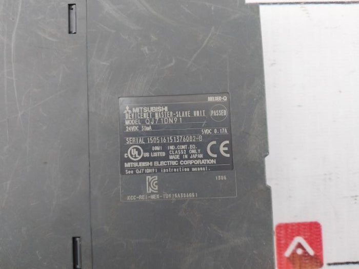 Mitsubishi Electric Qj71Dn91 Devicenet Master-slave Unit 24Vdc 30Ma Class 2