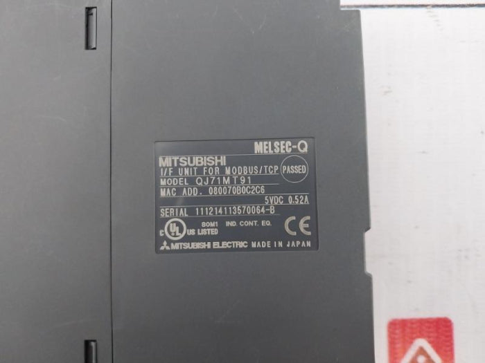 Mitsubishi Electric Qj71Mt91 Plc Q Series Modbus/Tcp Master Client Module