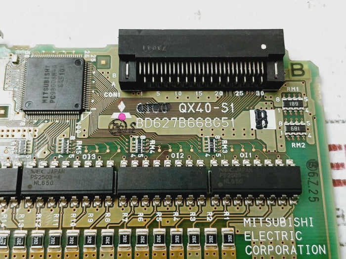 Mitsubishi Electric Qx40-s1 Dc Input Printed Circuit Board Module Bd627B668H01