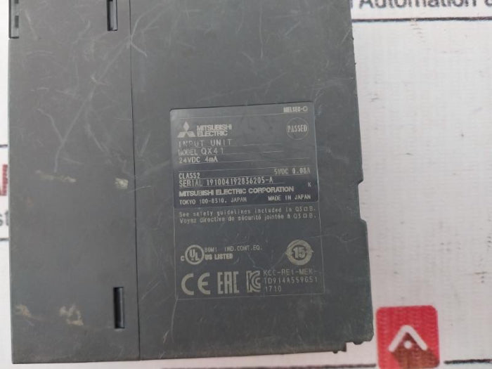 Mitsubishi Electric Melsec-q Qx41 Input Unit Class 2 24Vdc 4Ma