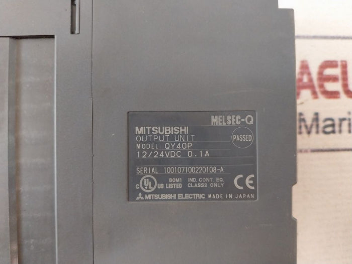 Mitsubishi Electric Qy40P Output Unit 12/24Vdc 0.1A