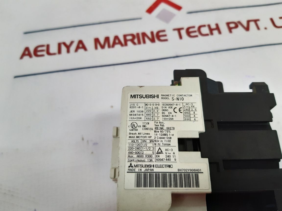 Mitsubishi Electric S-n10 Magnetic Contactor
