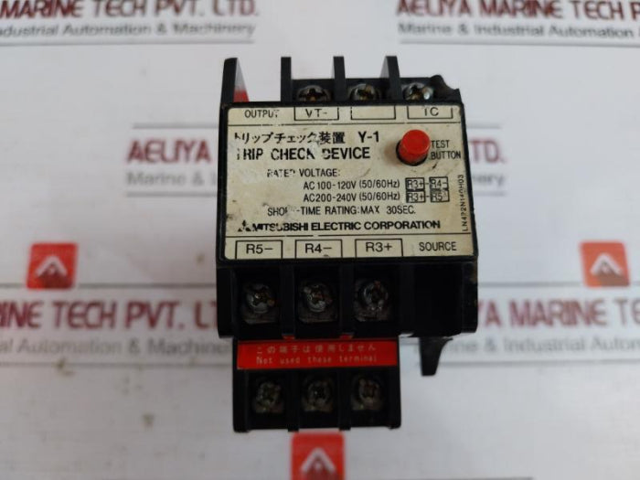 Mitsubishi Electric Y-1 Trip Check Device Ac100-120V-ac200-240V(50/60Hz)