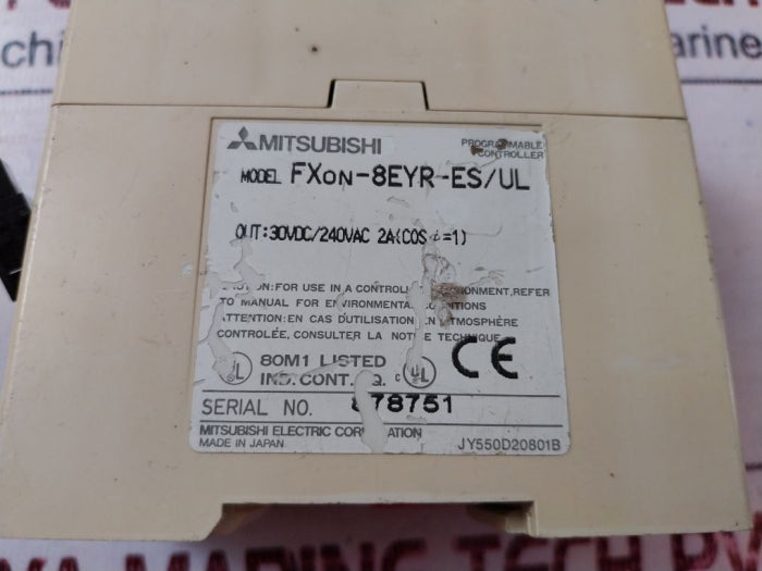 Mitsubishi Fx0N-8Eyr-es/Ul Programmable Controller