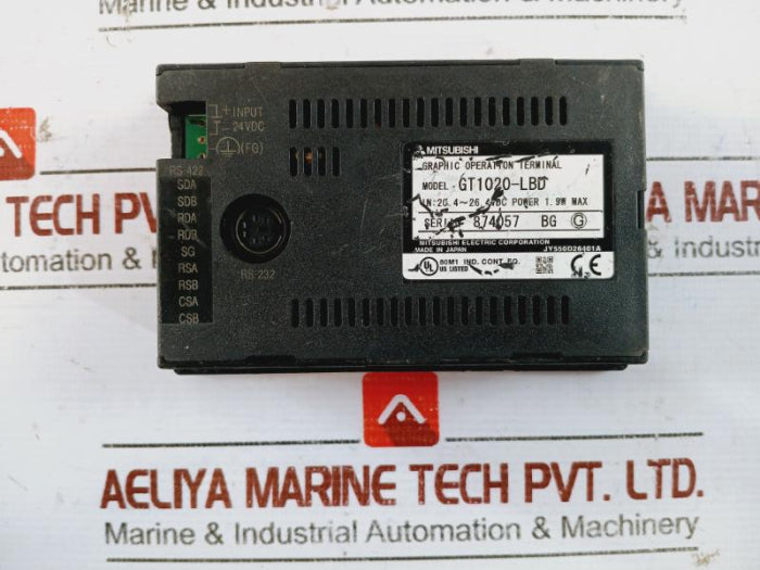 Mitsubishi Gt1020-lbd Graphic Operation Terminal Jy550D26401A