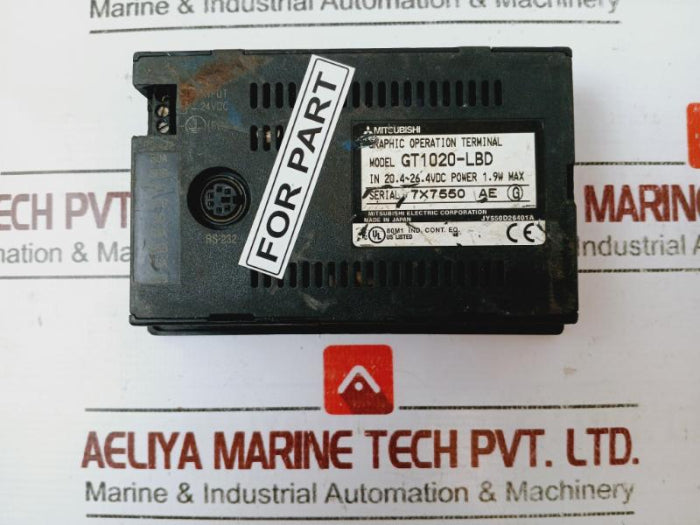 Mitsubishi Gt1020-lbd Touch Screen Graphic Operation Terminal