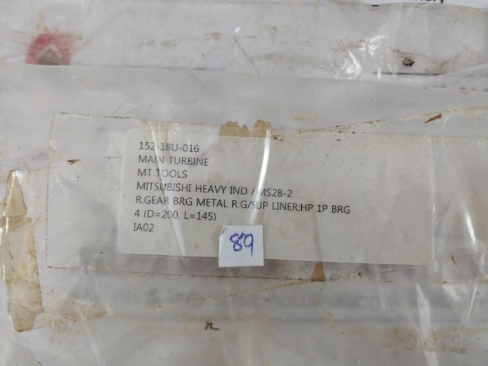 Mitsubishi Ms28-2 Gear Bearing Supporting Liner For Main Turbine