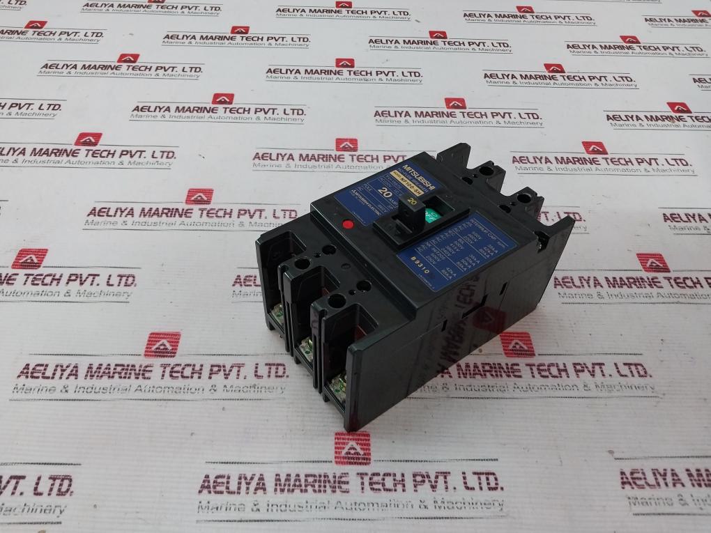 Mitsubishi Nf100-sh No-fuse Breaker 3P 20Amp