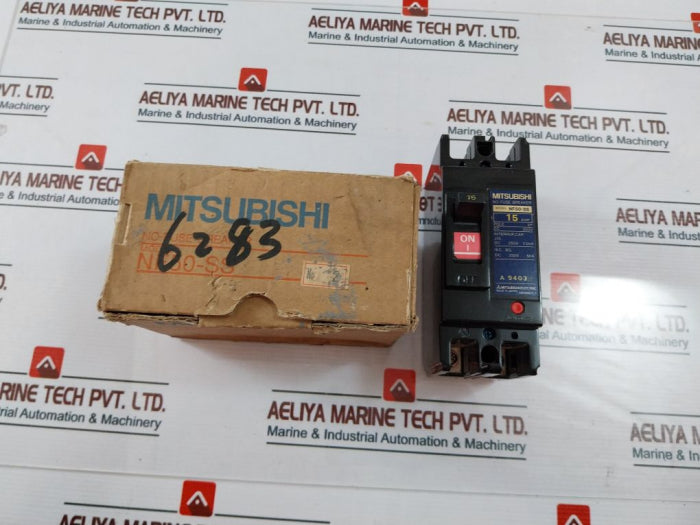 Mitsubishi Nf50-ss 2 Pole No-fuse Breaker 15A Dc 250V