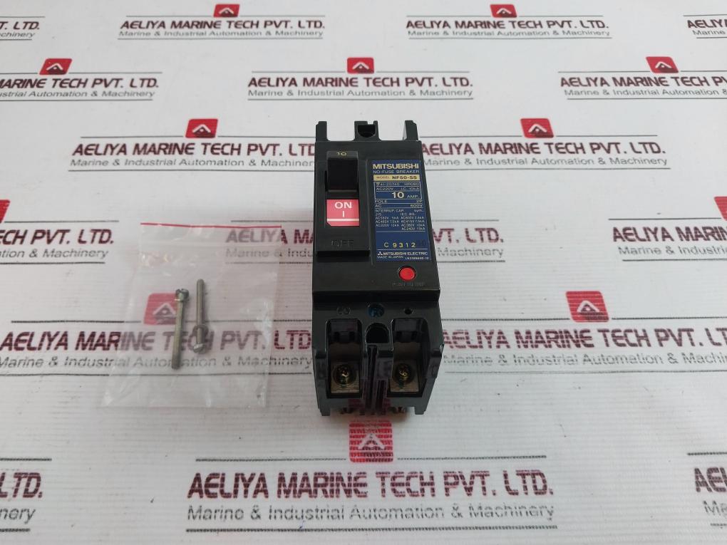 Mitsubishi Nf50-ss No-fuse Breaker 10A 220Vac
